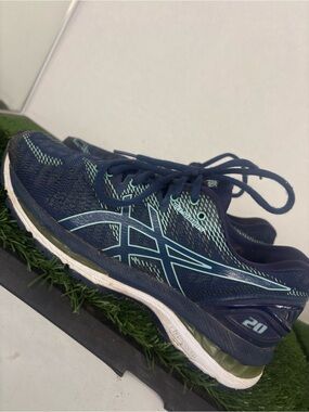 Asics Gel-Nimbus 20 Shoes Women's 8 Navy Blue Running Waking Sneakers T850N
